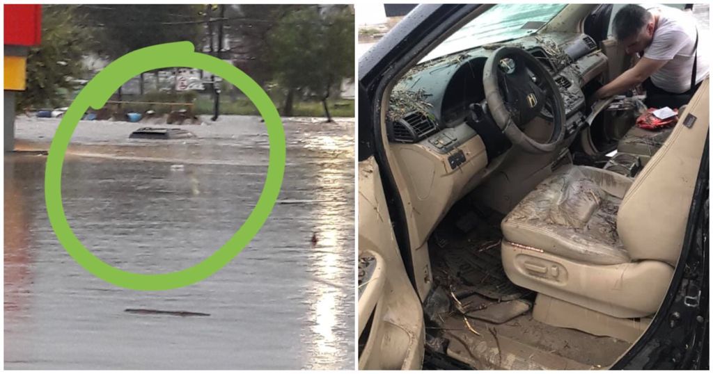 Salvan a abuelitos de morir en inundación en Monterrey