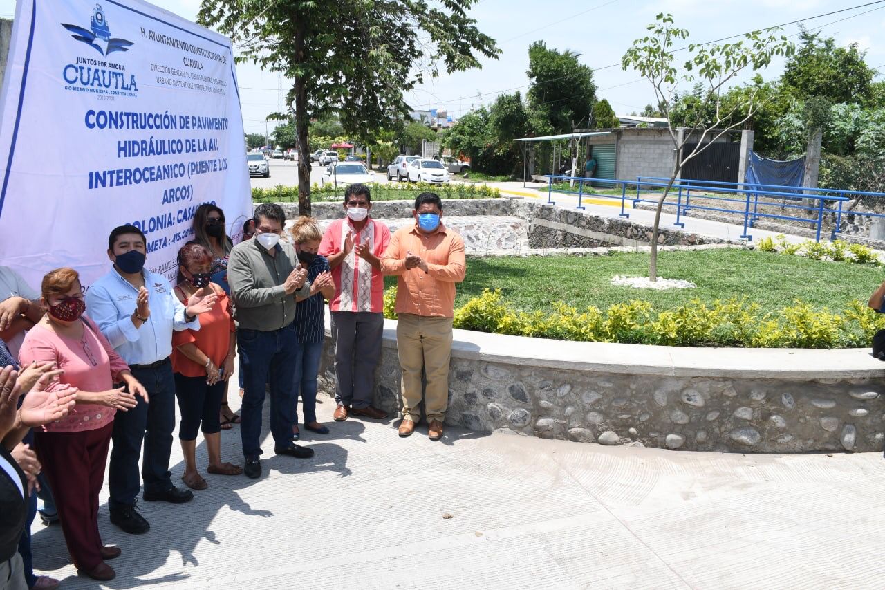 Entregan obras en colonias Casasano y Pablo Torres Burgos de Cuautla