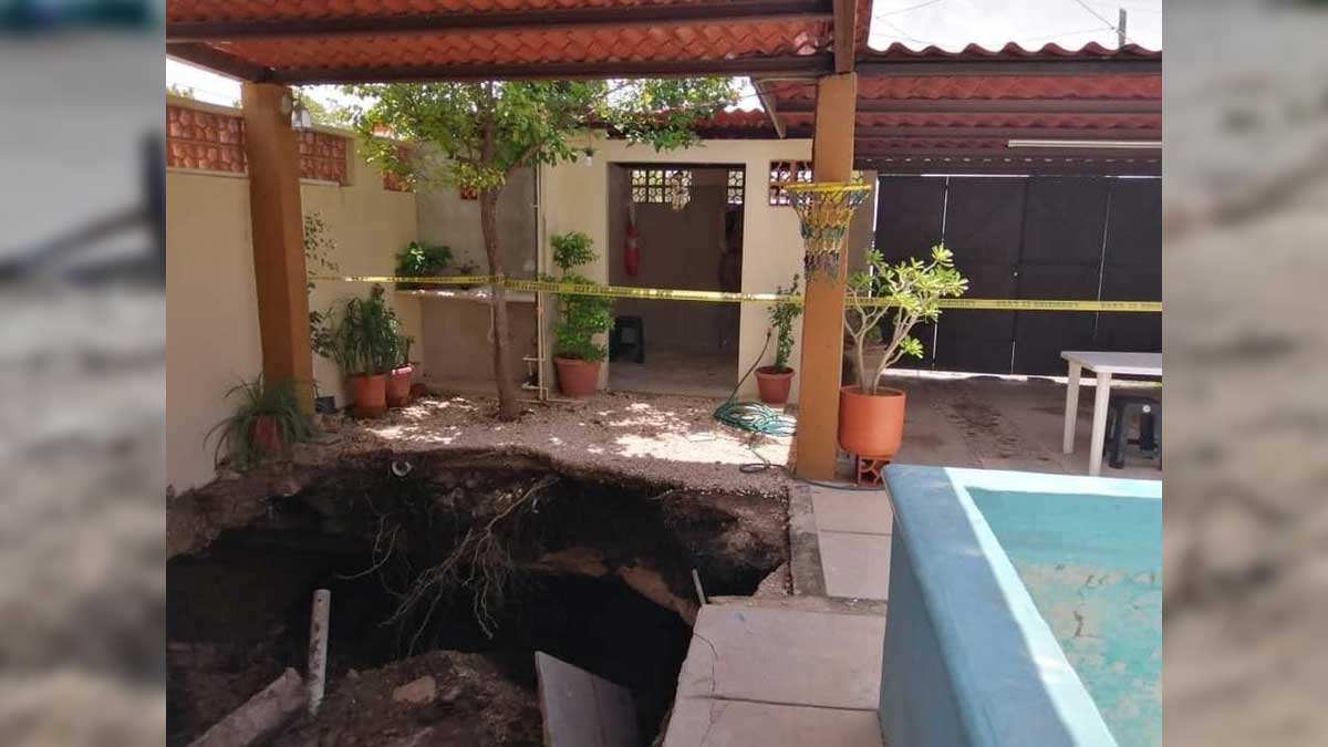 Se abre socavón dentro de una casa en Yucatán