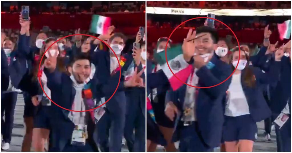 Atleta mexicano se quita el cubrebocas en ceremonia de Tokio 2020 ¿Podría ser castigado?