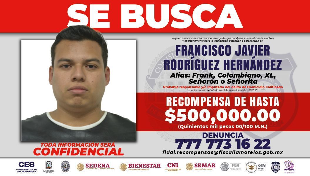 SE BUSCA al COLOMBIANO, ofrecen recompensa en Morelos