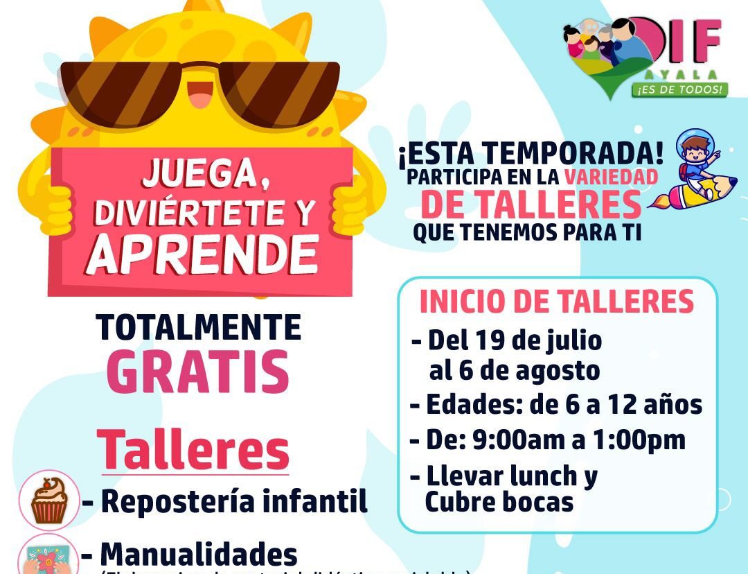 DIF Ayala invita al Curso de Verano 2021