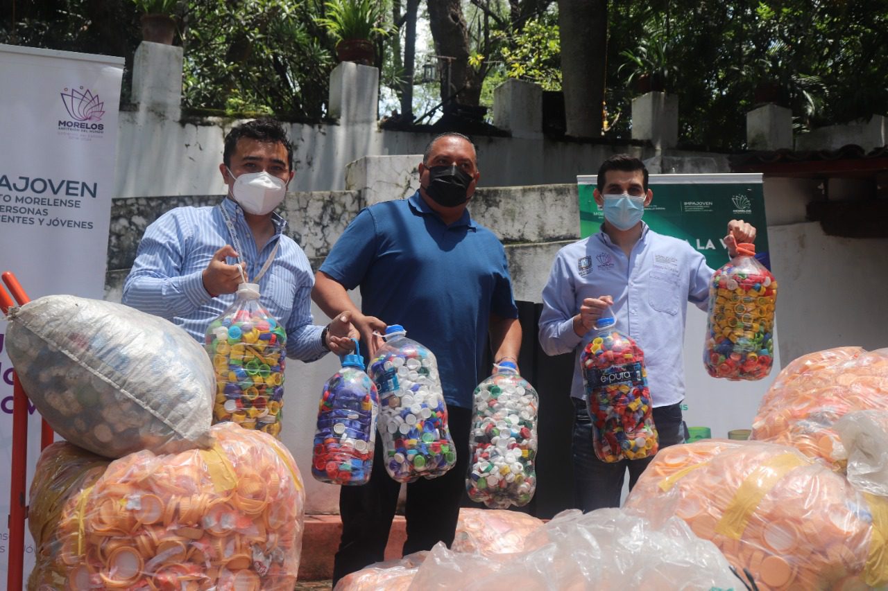Entrega Impajoven 2 toneladas de tapitas para tratamientos de cáncer infantil