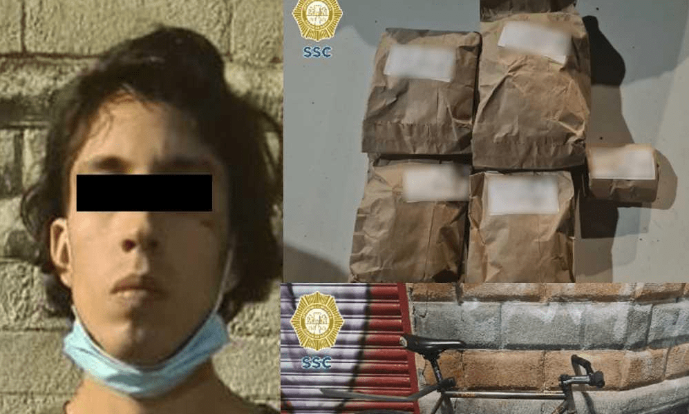 ¡Tortas de droga! Ciclista repartía marihuana finjiendo que era comida en CDMX