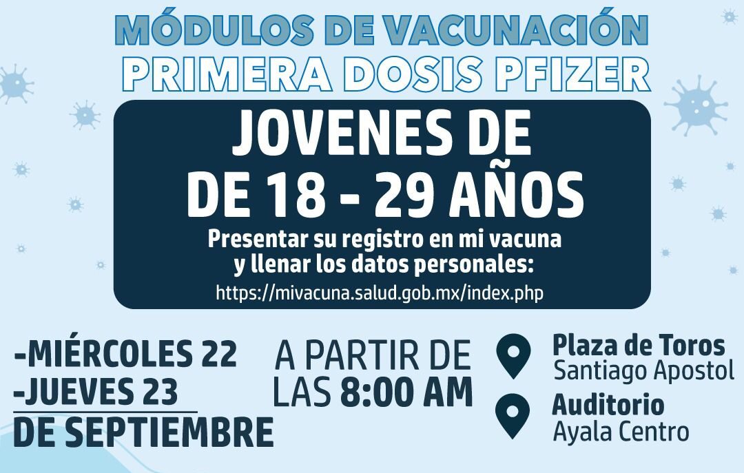 Vacunarán a jóvenes de Ayala contra la COVID-19