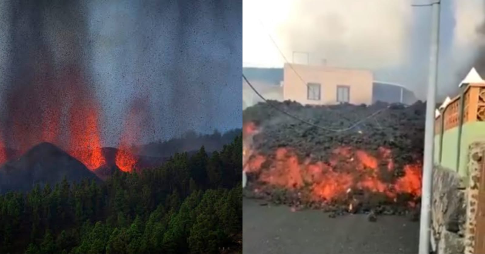 Lava del volcán Cumbre Vieja destruyó cientos de casas en Isla de España