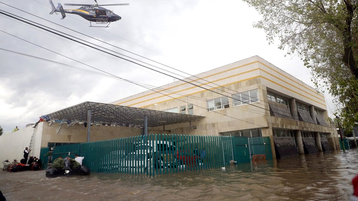 Tula Hidalgo sigue bajo el agua, las inundaciones no bajan de los 2 metros