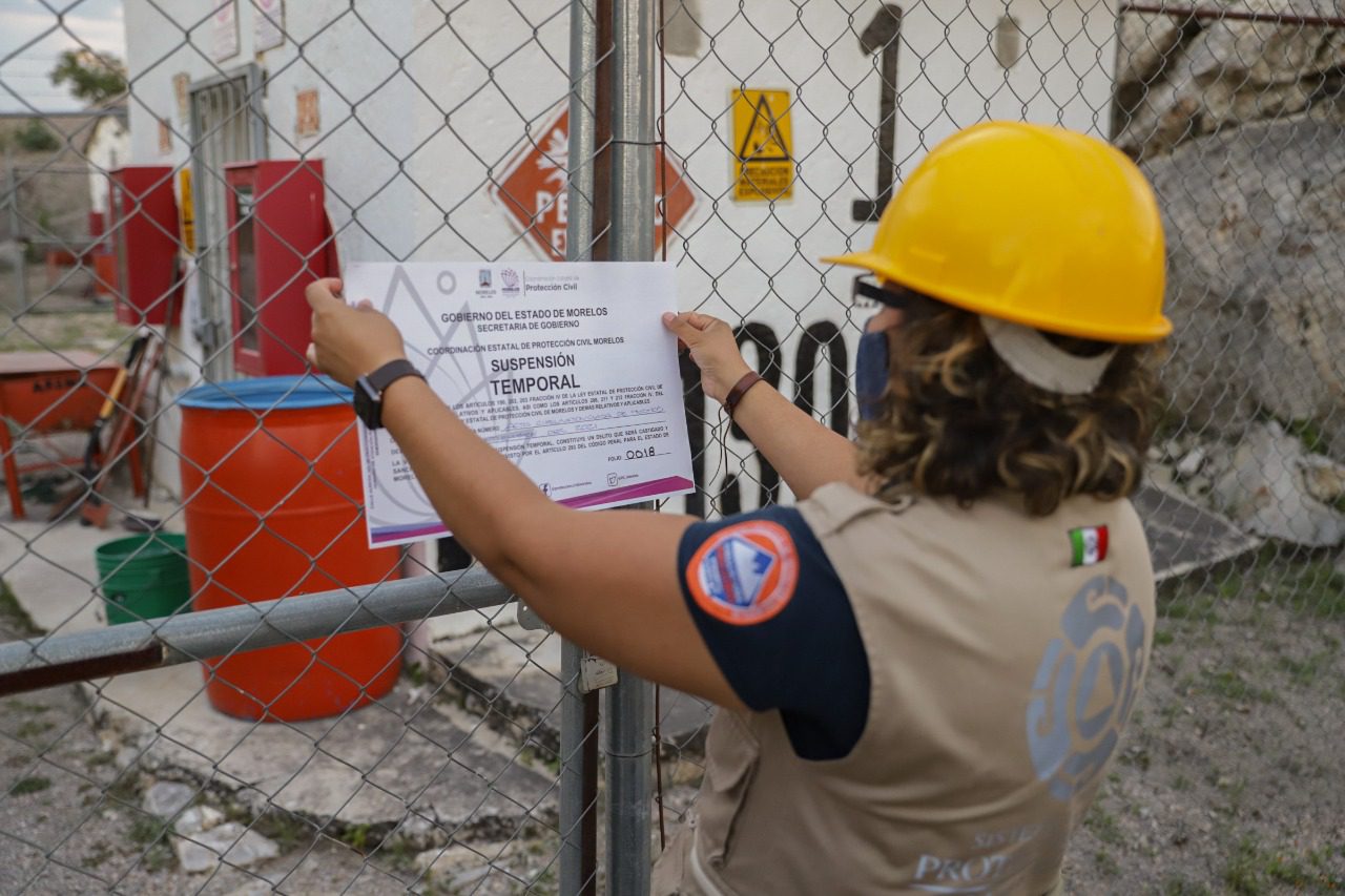 Suspenden actividades explosivas de la mina de Vista Hermosa Jiutepec