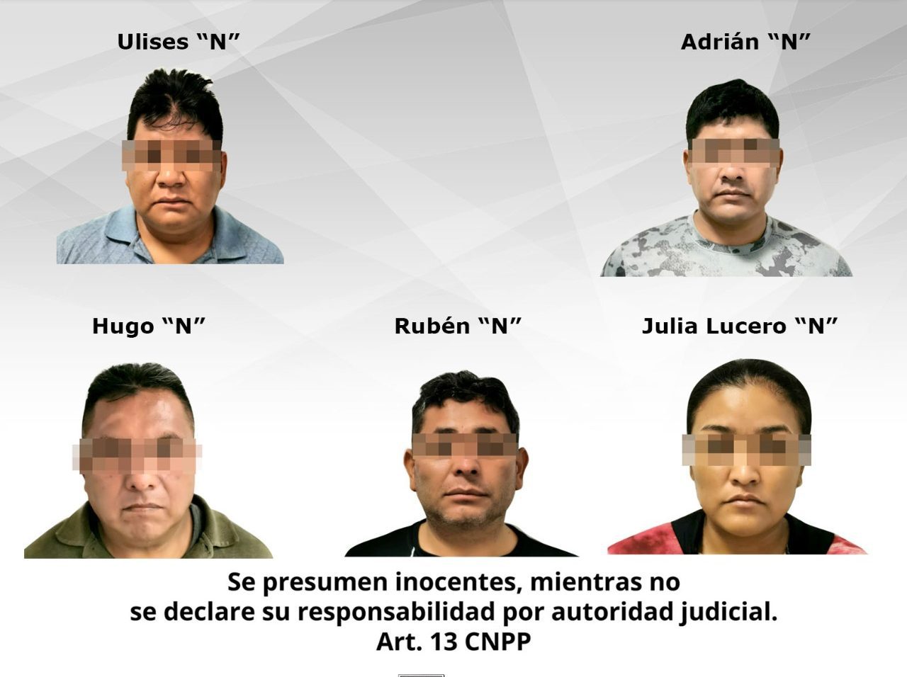 Vinculan a 5 hombres por secuestro exprés en Morelos