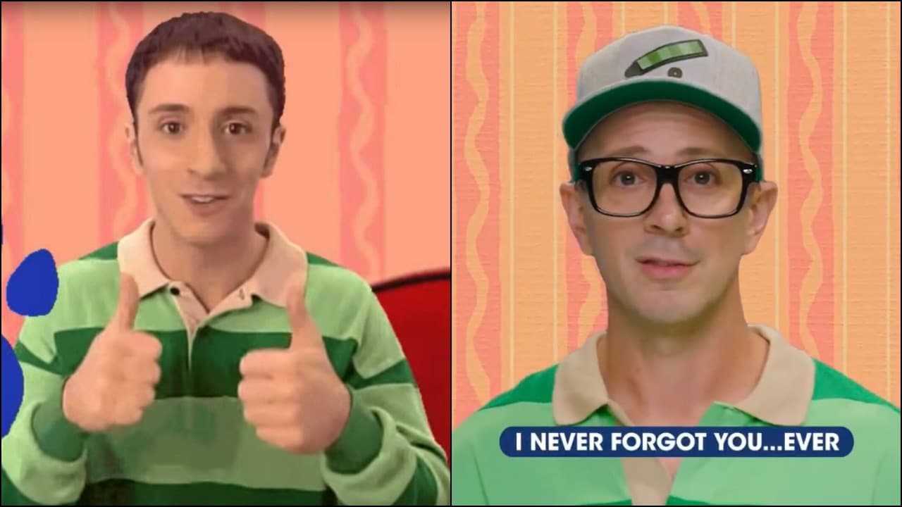 ¡Justo en la infancia! Steve de Las Pistas de Blue regresó con emotivo mensaje