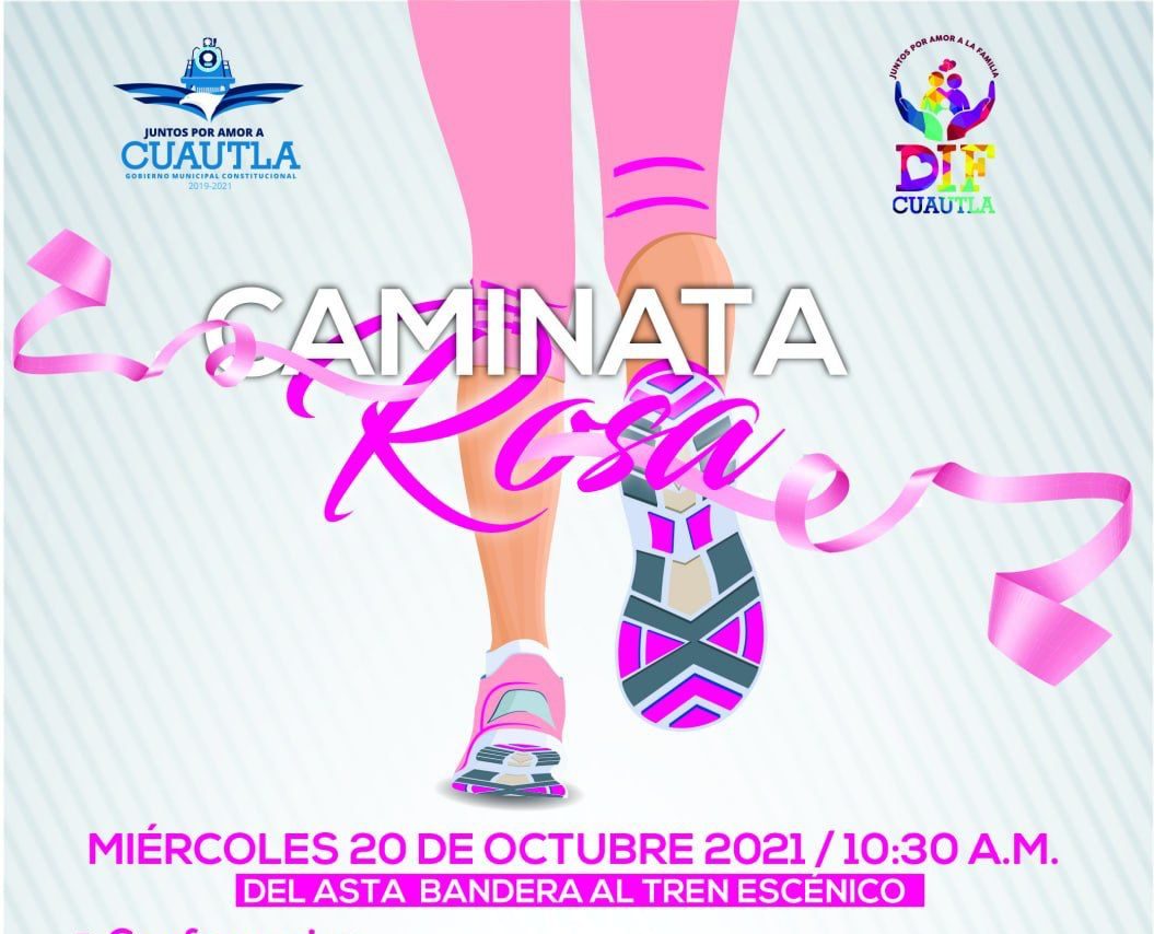 Realizarán caminata en Cuautla por el mes de la Lucha contra el Cáncer de Mama