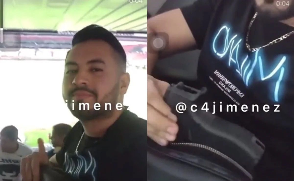“Voy a ‘chicotear’ a quien le vaya al América”: Aficionando metió una pistola al Estadio Azteca
