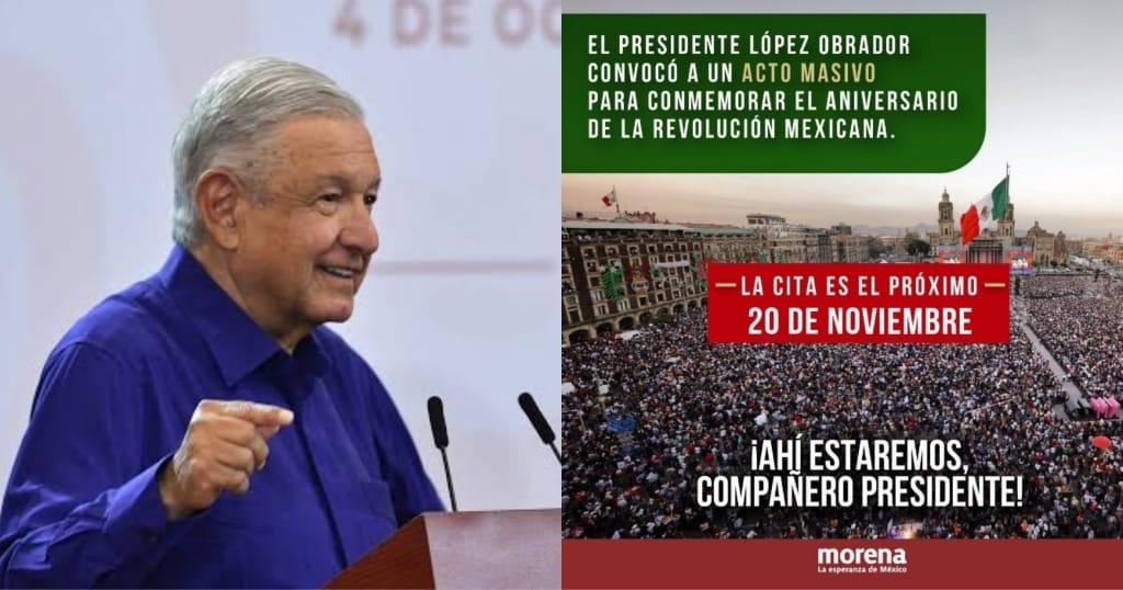 “Ahí estaremos, compañero presidente”: Responde Morena a la Convocatoria masiva de AMLO