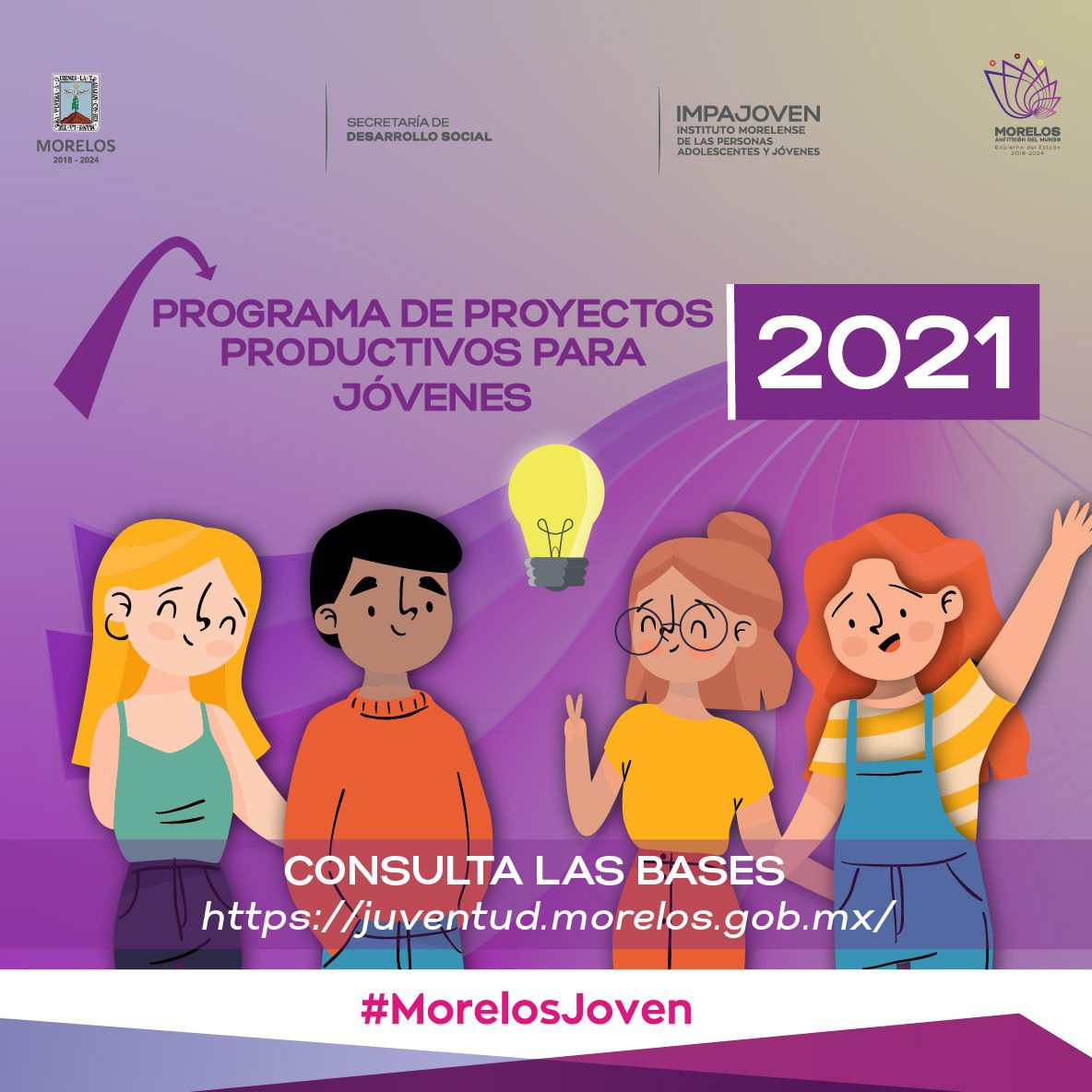 Lanzan apoyos de hasta 10 mil pesos para proyectos de jóvenes de Morelos