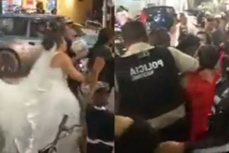 [VIDEO] Arrestan a novio durante su boda