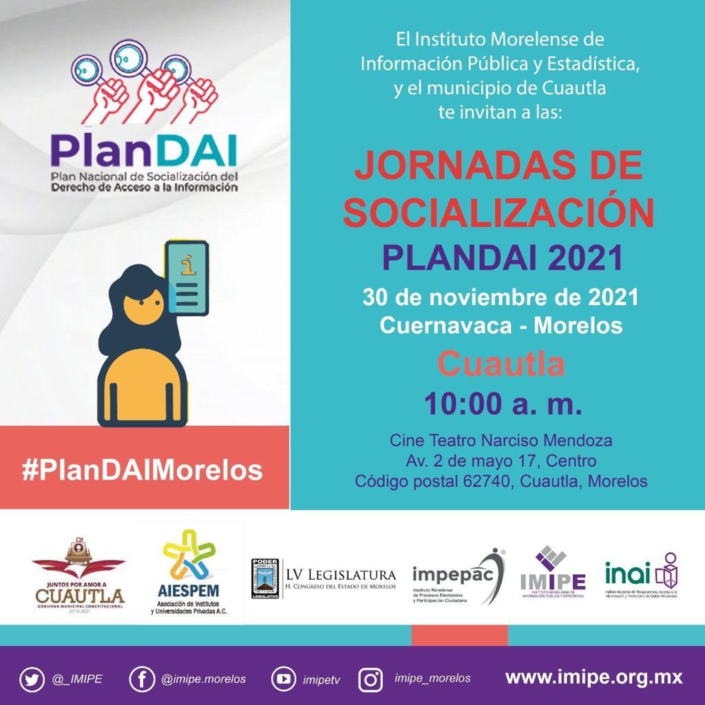 Invitan a jornadas de socialización del PLANDAI 2021