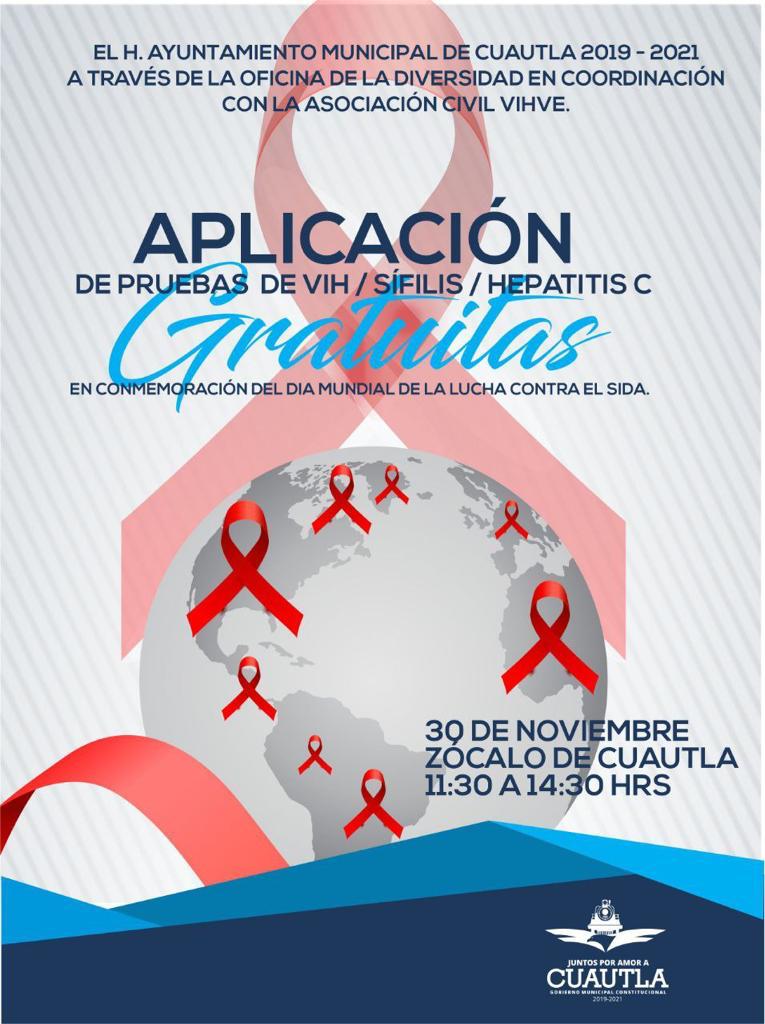 ¡GRATIS! Pruebas rápidas de VIH, Sífilis y Hepatitis tipo C