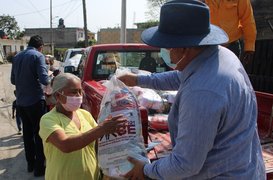 Comienzan la entrega de apoyos alimentarios a familias de Morelos