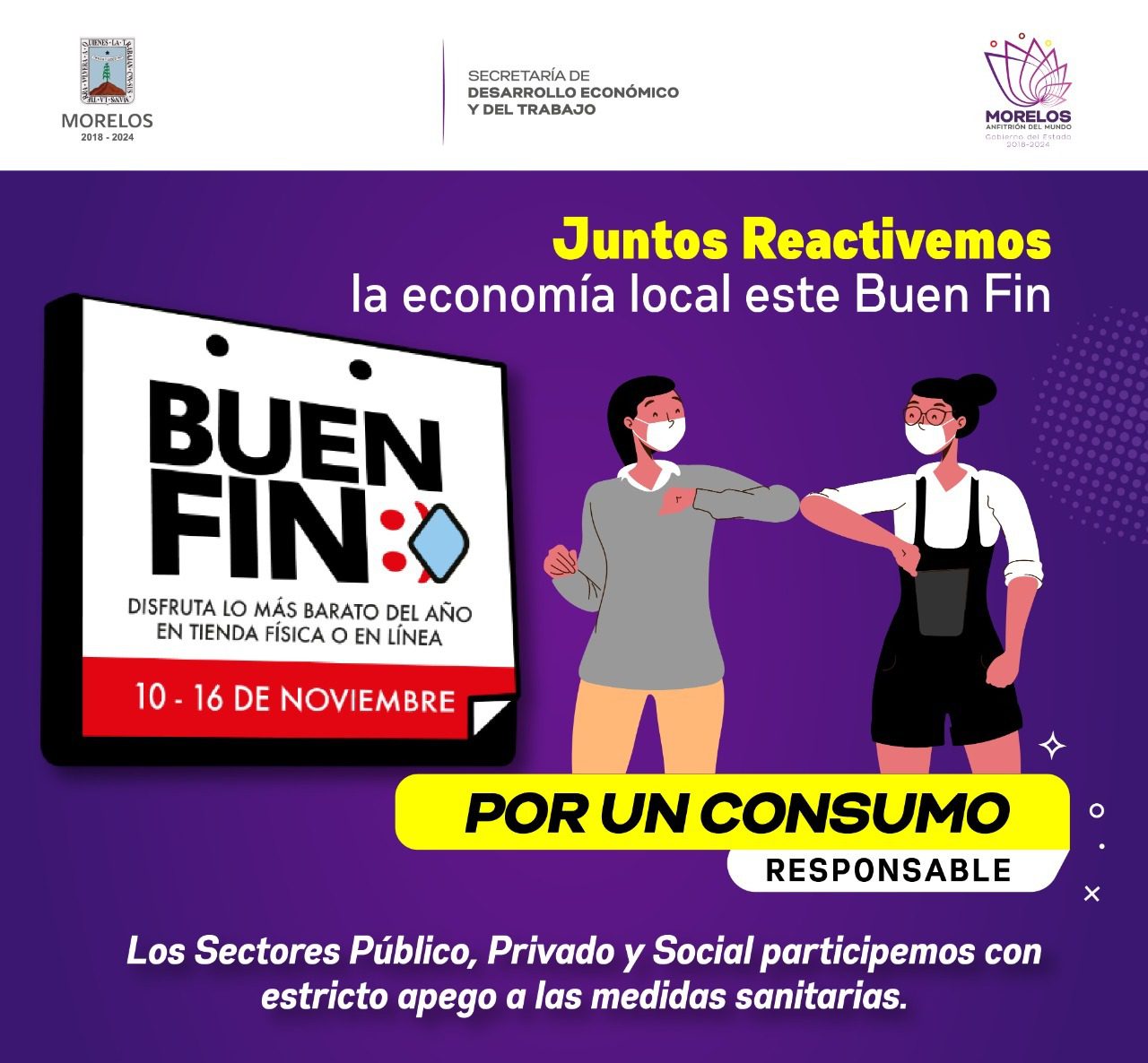 5 mil empresas de Morelos participarán en el Buen Fin 2021