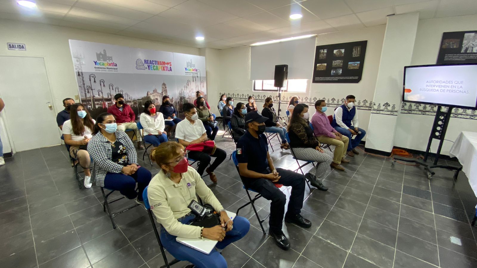Capacitan a ayudantes y trabajadores de Yecapixtla sobre víctimas de desaparición
