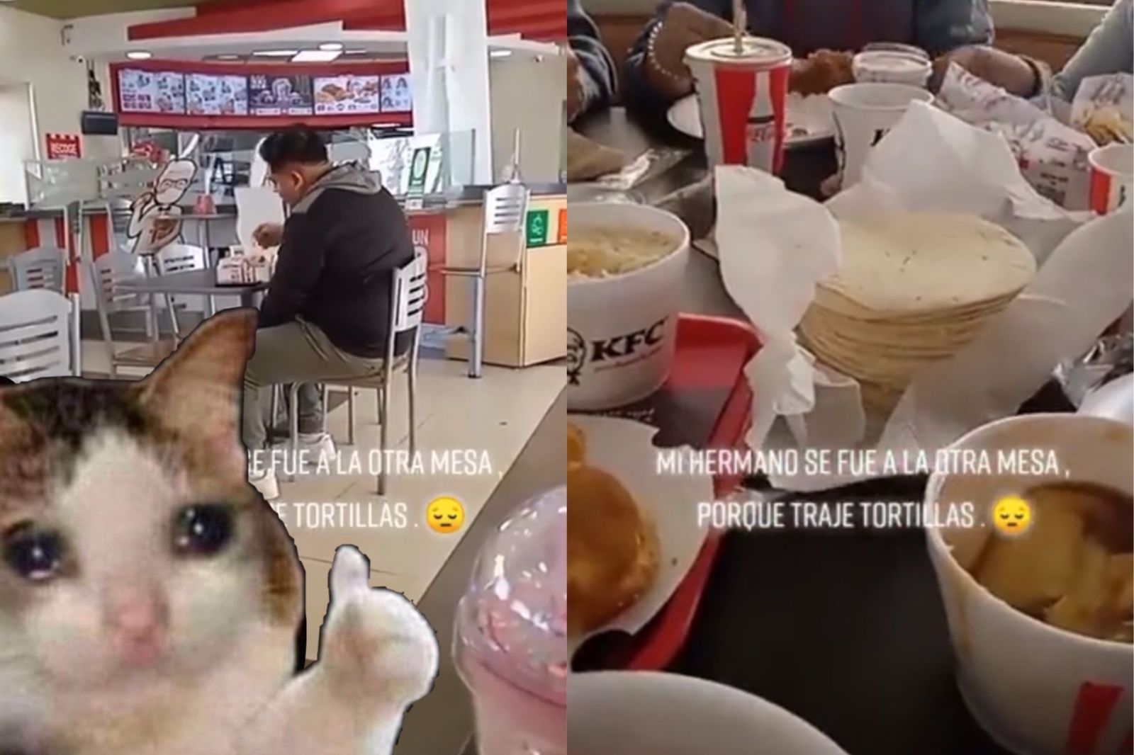 [VIDEO] Joven se avergonzó de su familia porque llevó tortillas al KFC