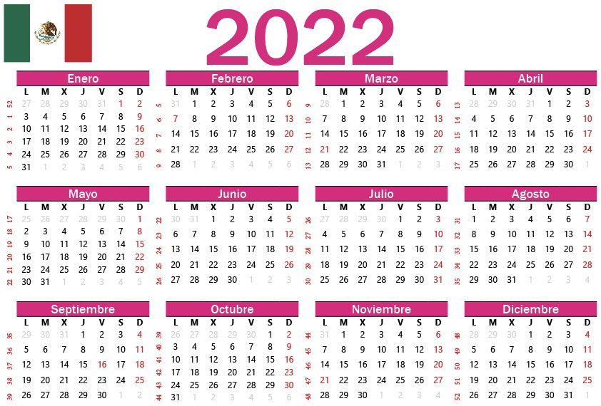Días feriados y puentes vacacionales en México para 2022
