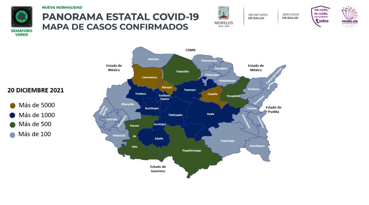 Comienzan a aumentar contagios de COVID-19 en Morelos