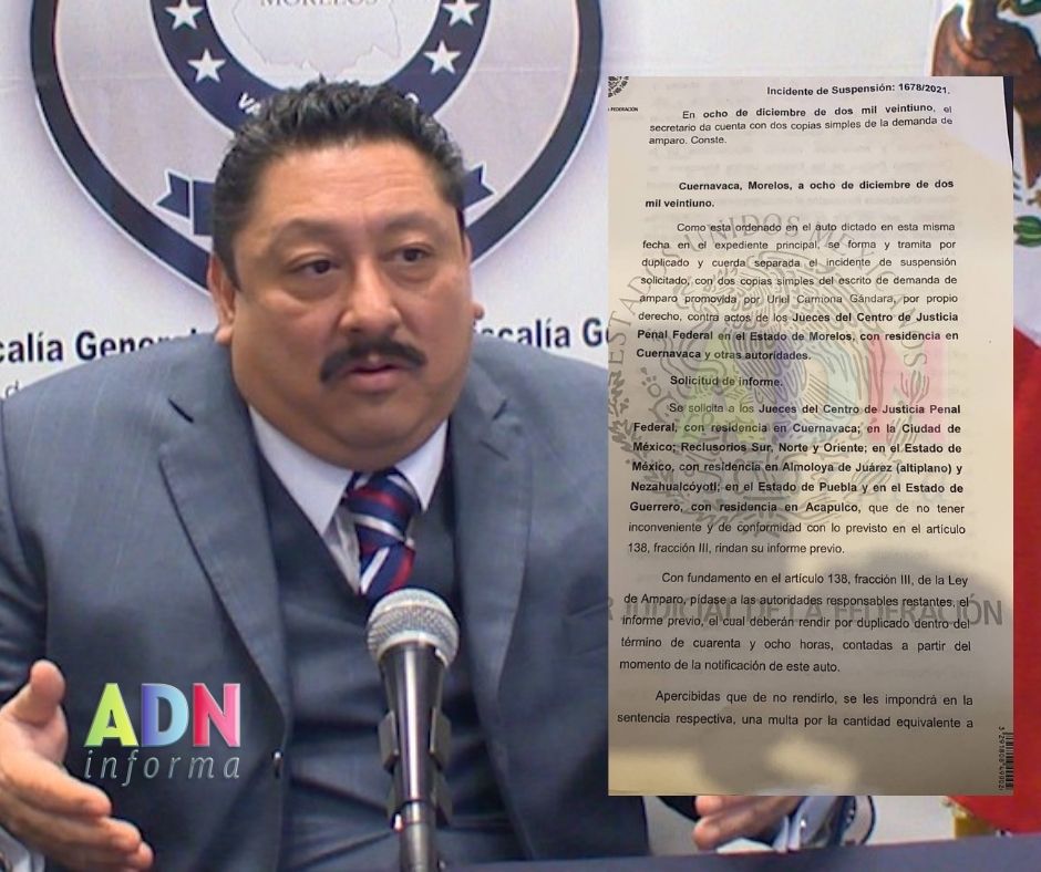 Solicita amparo Fiscal de Morelos para NO SER DETENIDO