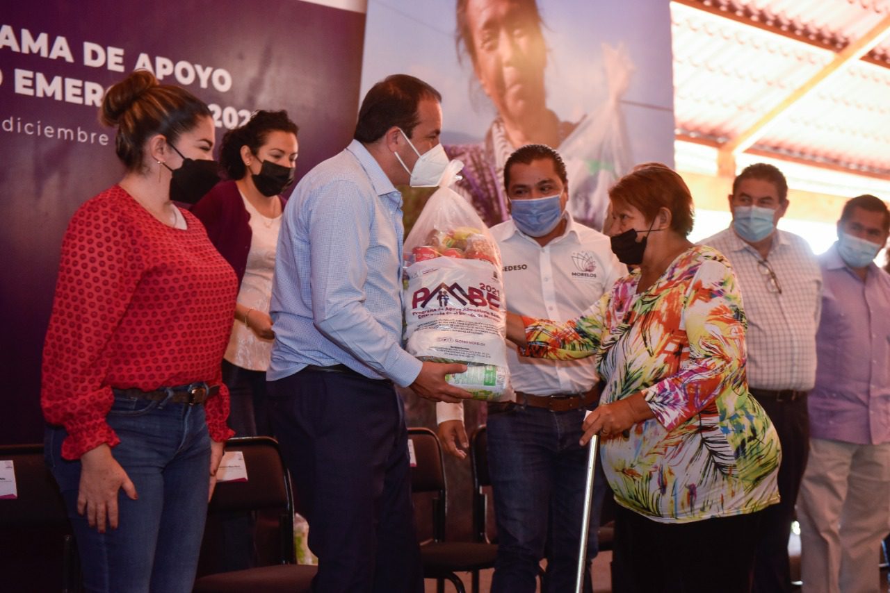 Entregaron apoyo alimentario en 36 municipios de Morelos