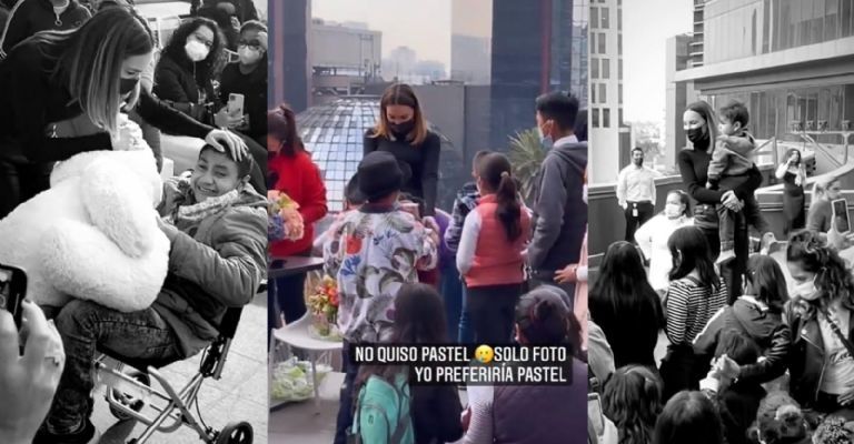Belinda realiza noble acto en vísperas de Navidad