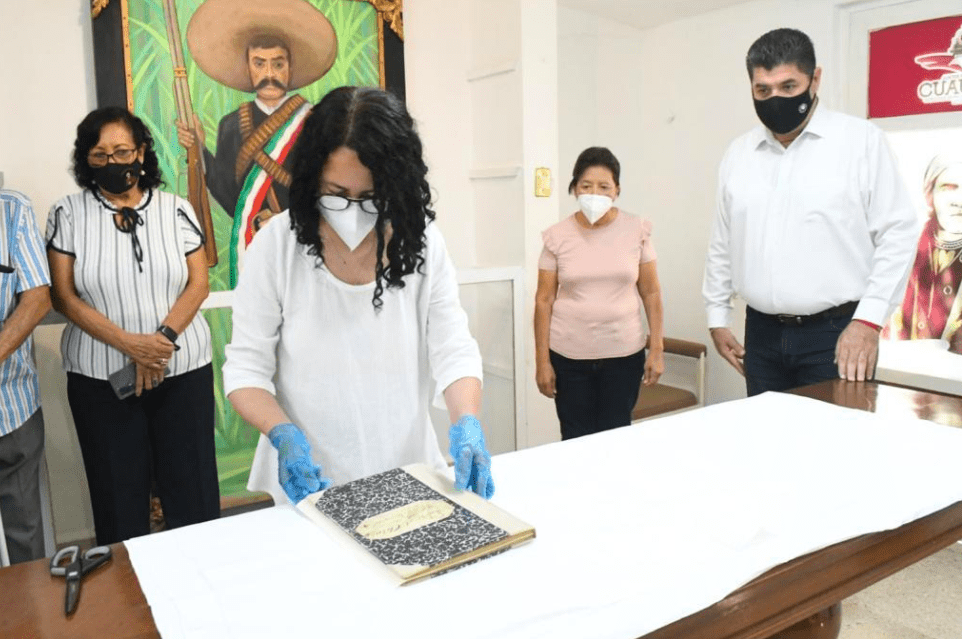 Trasladan registro de defunción del General Zapata al INAH