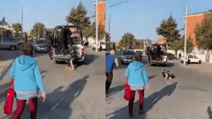 Policías de Cuautitlán Izcalli lanzan a mujer de una patrulla