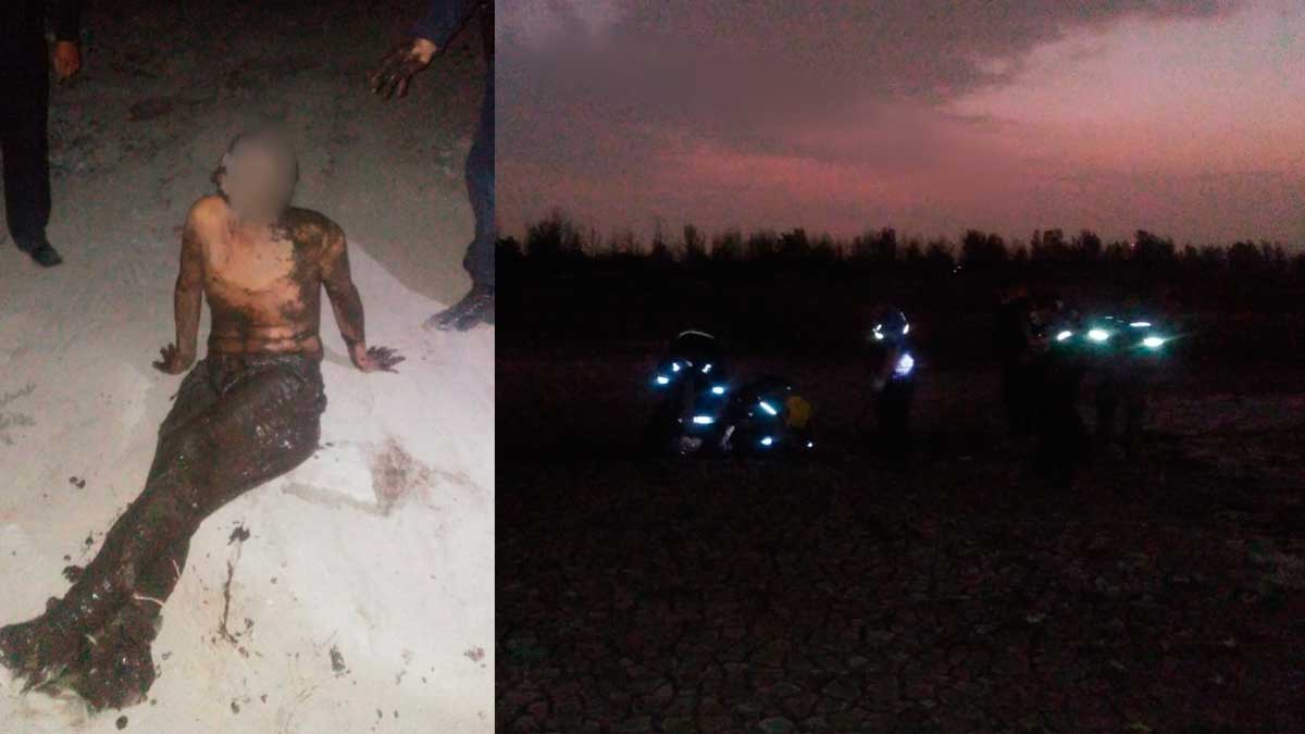 Estuvo atrapado tres días en un pantano de Edomex