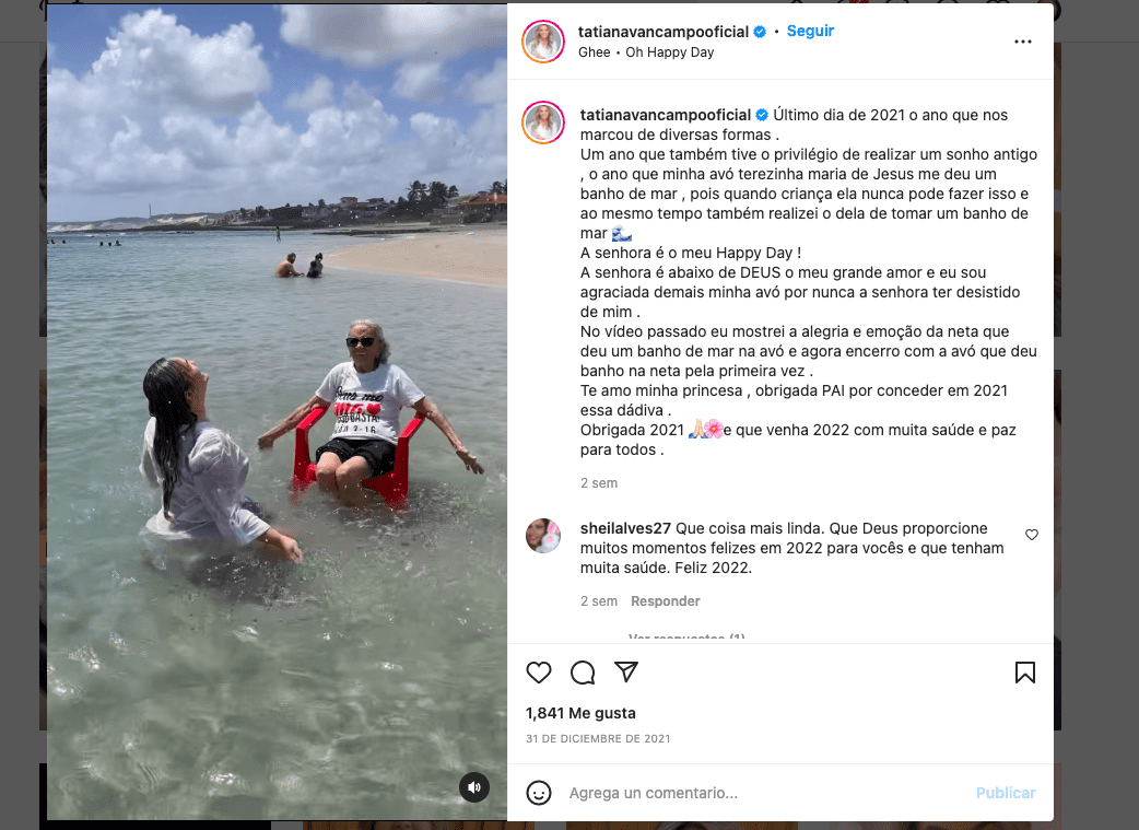 (VIDEO) Nieta lleva a su abuela a conocer el mar por primera vez