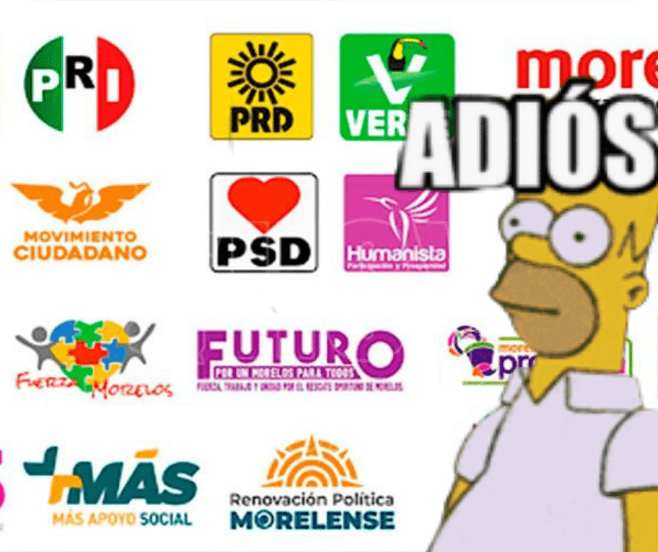 OFICIAL ¡Adiós a nueve partidos políticos en Morelos!