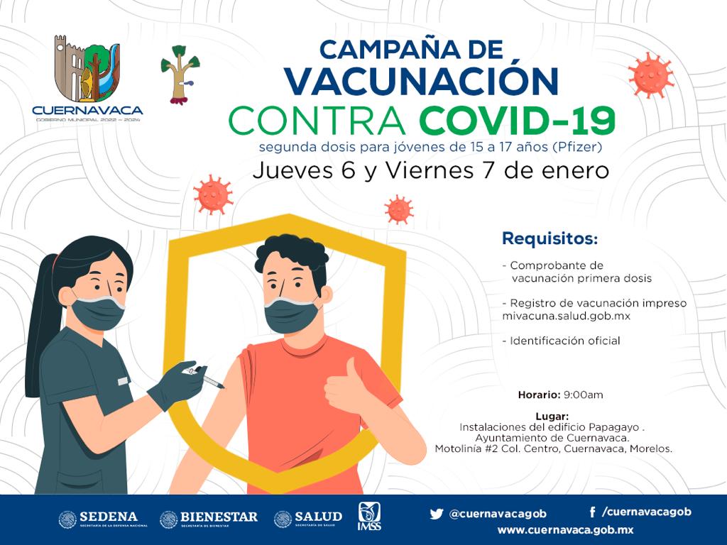 Ayuntamiento de Cuernavaca será sede de vacunación contra la COVID-19