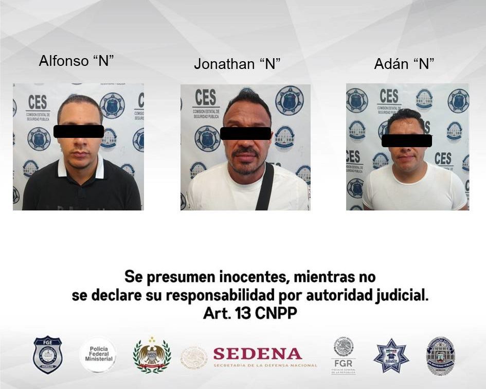 Ellos son los tres detenidos por ataque a juez federal y su hijo en Jiutepec