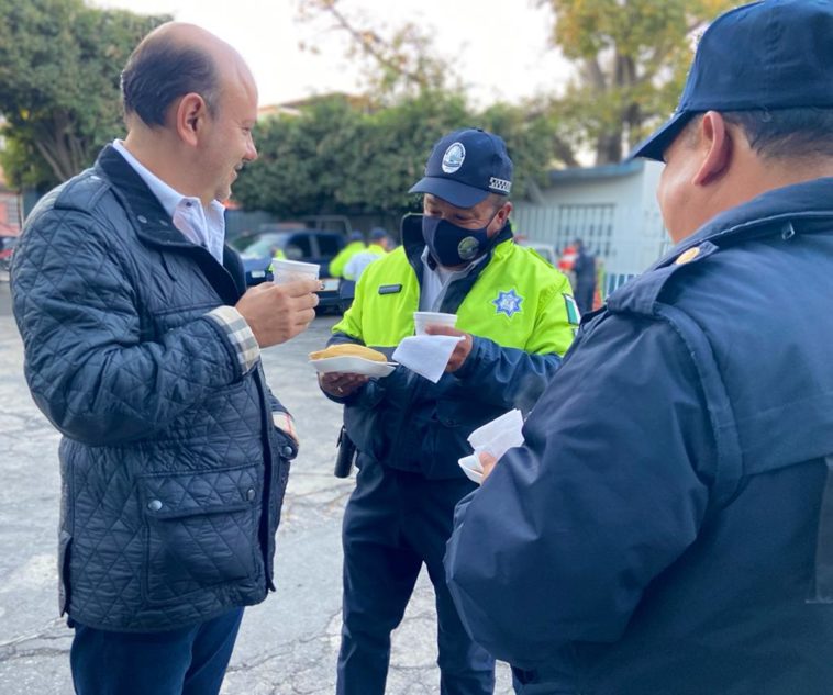 Convive alcalde de Cuautla con elementos de seguridad pública y vialidad