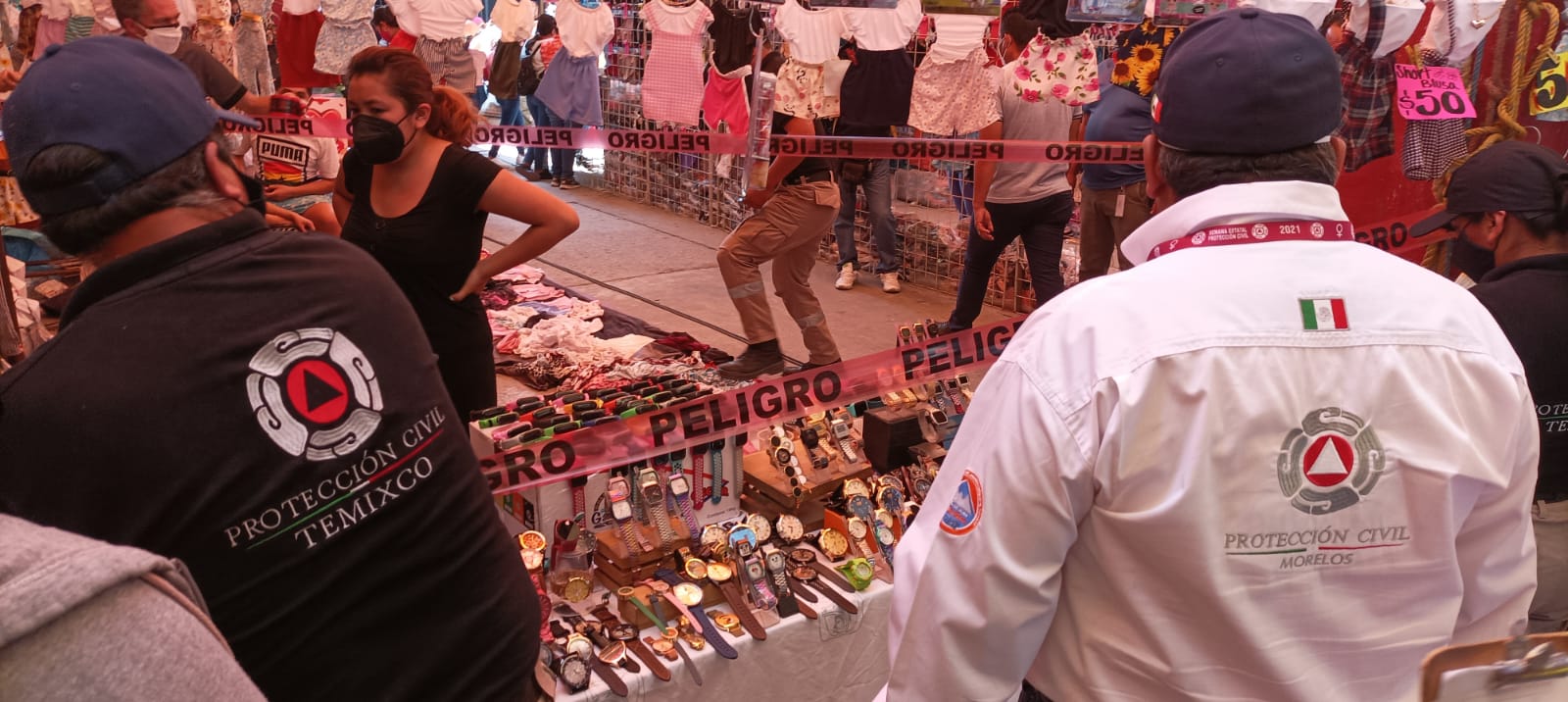 Clausuran puestos en tianguis de Morelos por no usar cubrebocas