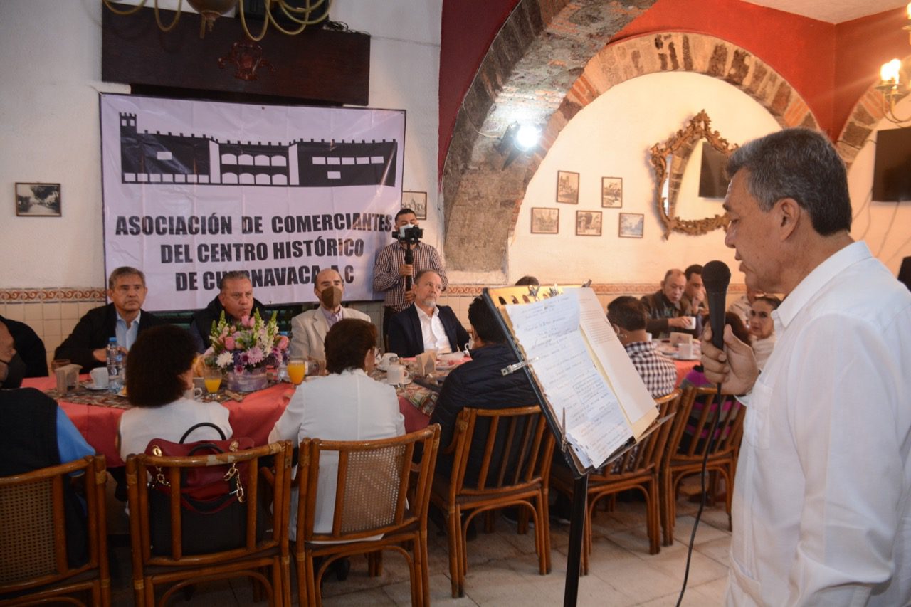 Consultan a comerciantes rescate del Centro Histórico de Cuernavaca