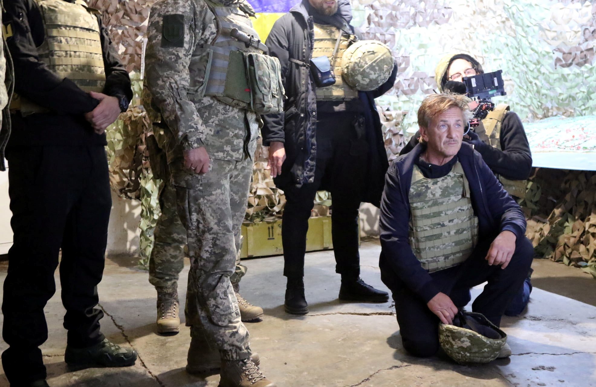 Sean Penn se trasladó a Ucrania para hacer un documental del conflicto con Rusia