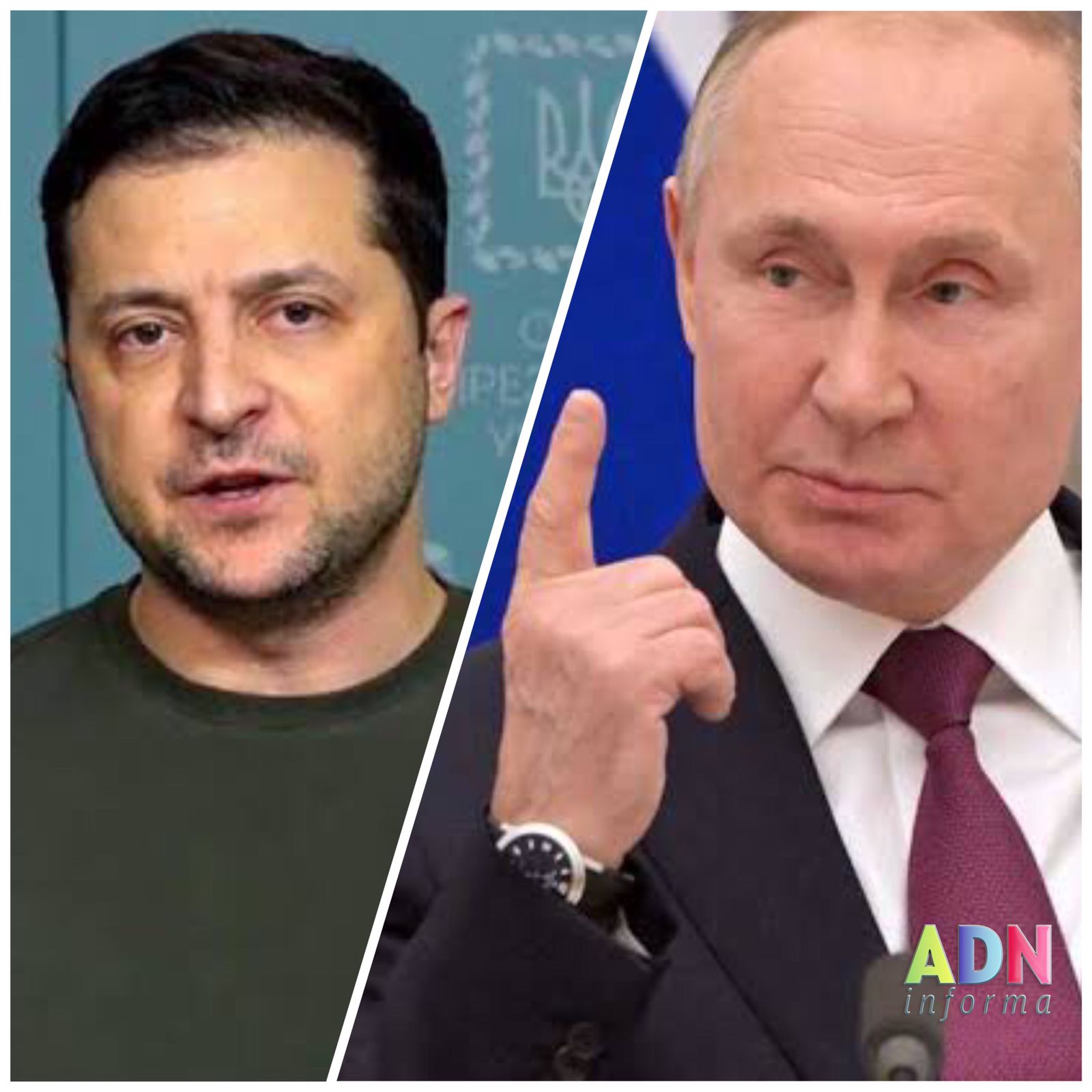 Presidente de Ucrania convoca a Vladimir Putin para negociar personalmente