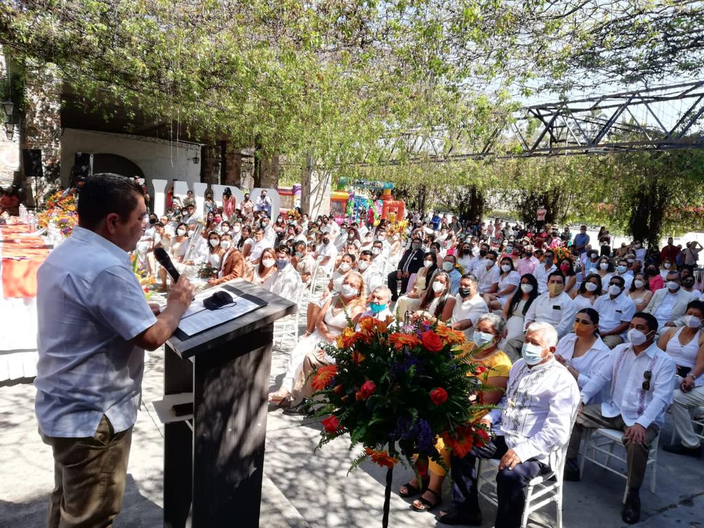 Realizan boda colectiva en Temixco