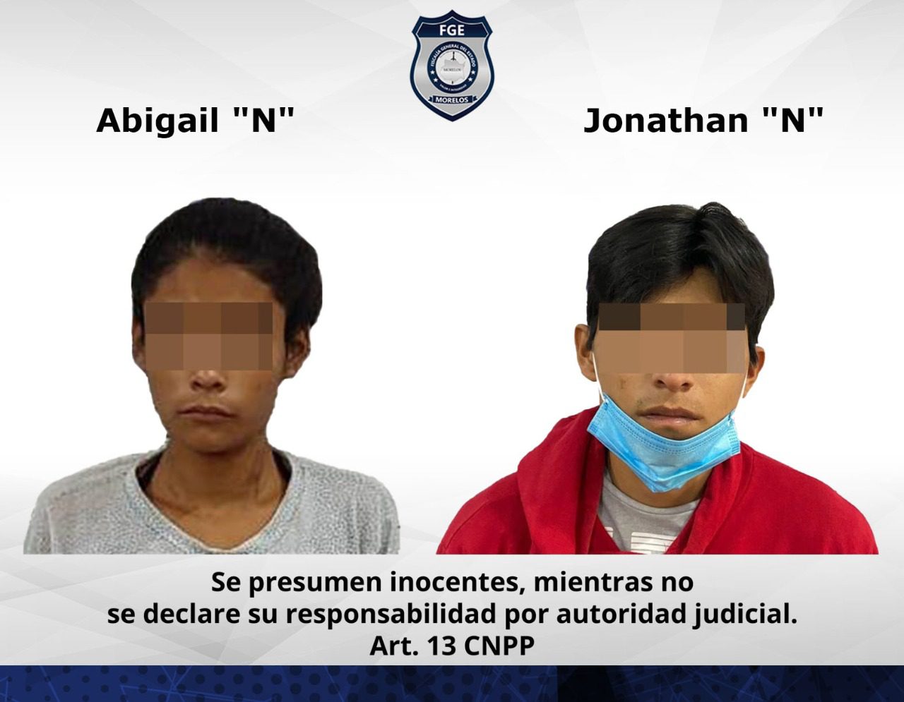 Detenidos por asfixiar a su hija de 4 meses de edad en Morelos