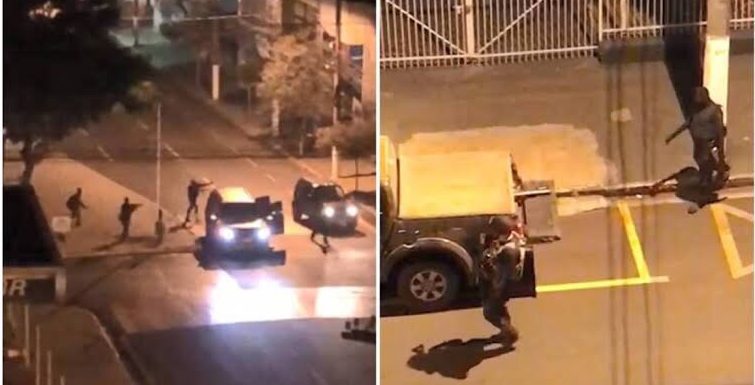 [VIDEO] Comando armado causa terror en una ciudad brasileña