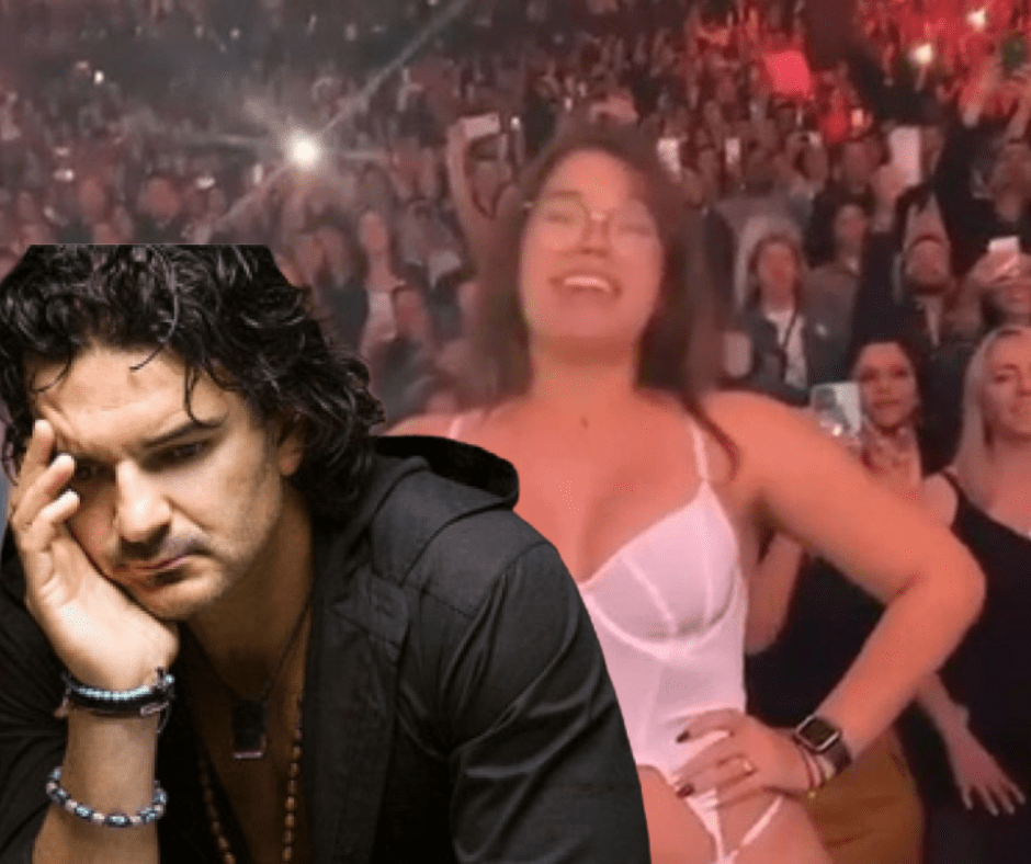 [VIDEO] Fan de Ricardo Arjona se quita la ropa cuando cantaba “Desnuda”