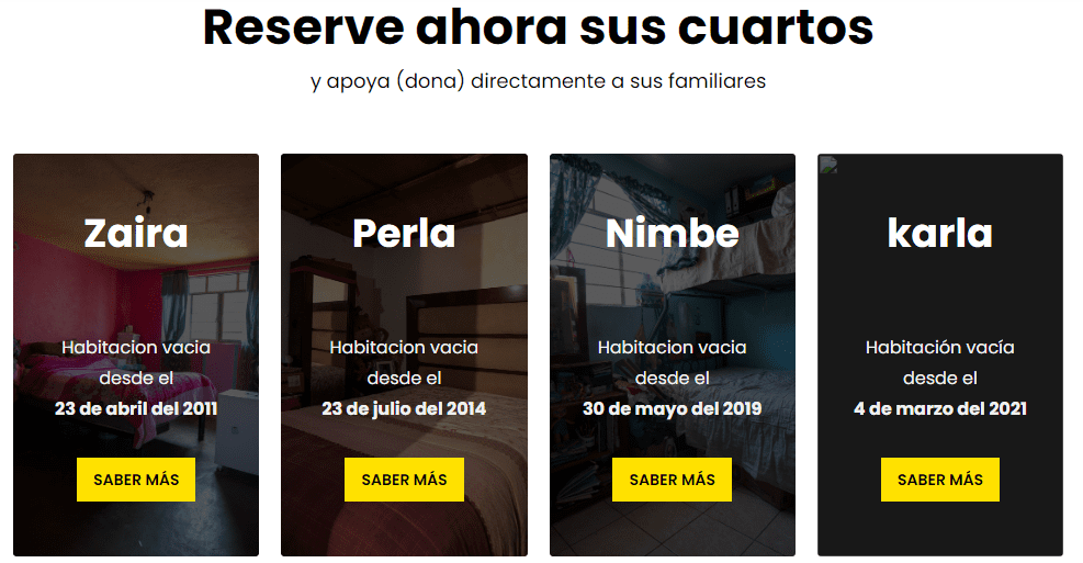Rentan cuartos de mujeres desaparecidas en México