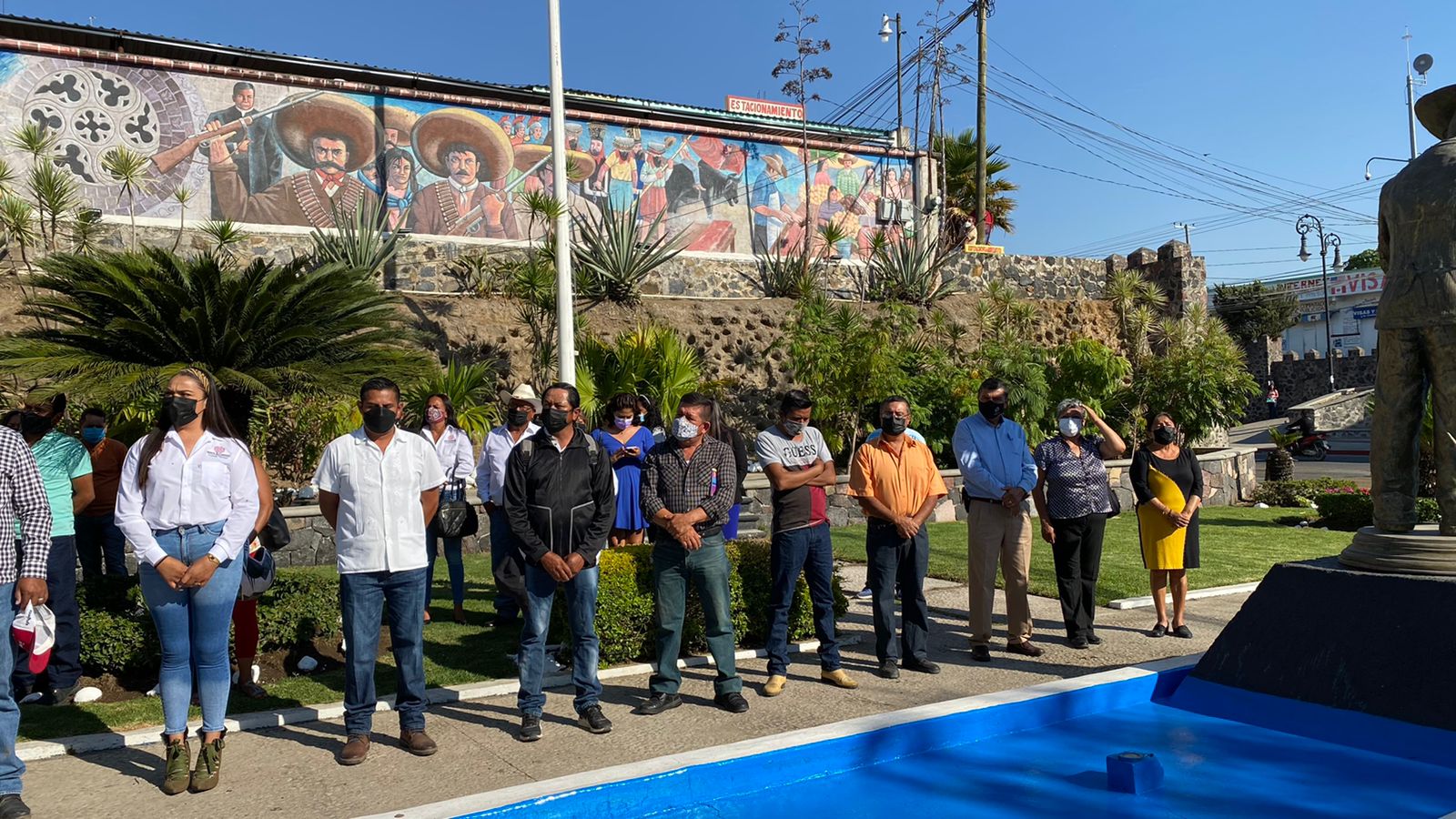 Toman protesta ayudantes y representantes vecinales en Yecapixtla