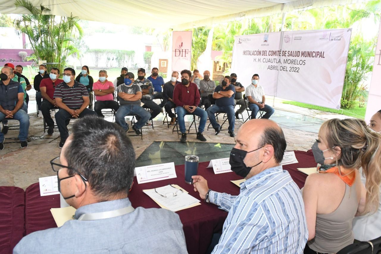 Ayuntamiento de Cuautla, Jurisdicción Sanitaria III y Sociedad Civil instalan el Comité de Salud municipal