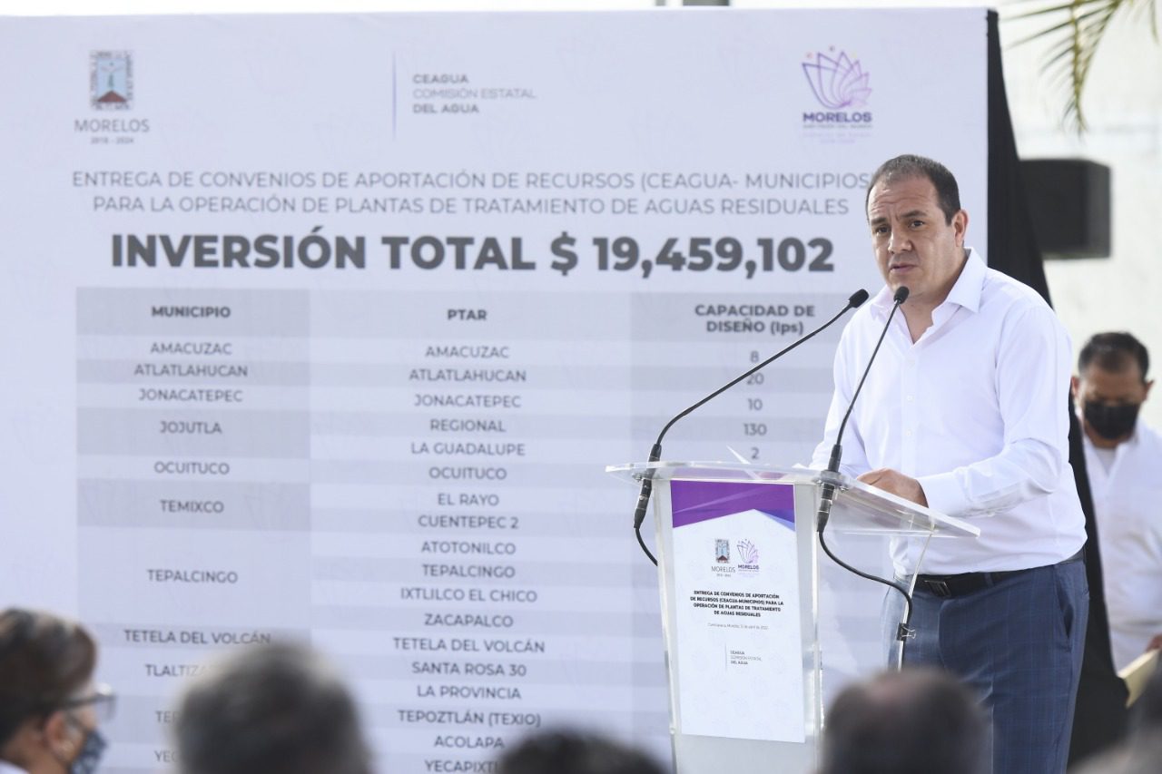 Reactivarán Plantas de Tratamiento de Aguas Residuales en municipios de Morelos
